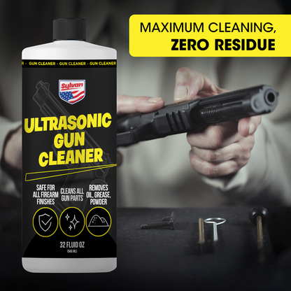Ultrasonic Gun Cleaner Solution (32 Oz.) + Free Cleaning Cloth