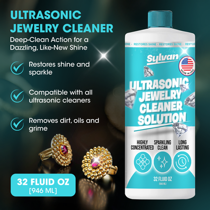 Ultrasonic Jewelry Cleaner (32 Oz.) + Free Cloth