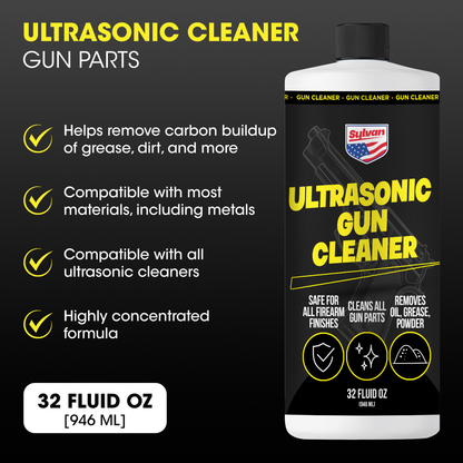 Ultrasonic Gun Cleaner Solution (32 Oz.) + Free Cleaning Cloth