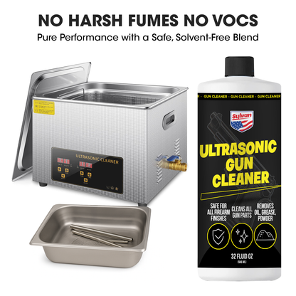 Ultrasonic Gun Cleaner Solution (32 Oz.) + Free Cleaning Cloth