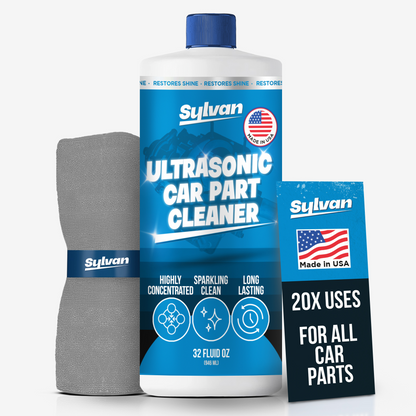 Ultrasonic Car Parts Cleaner (32 Oz.) + Free Cloth