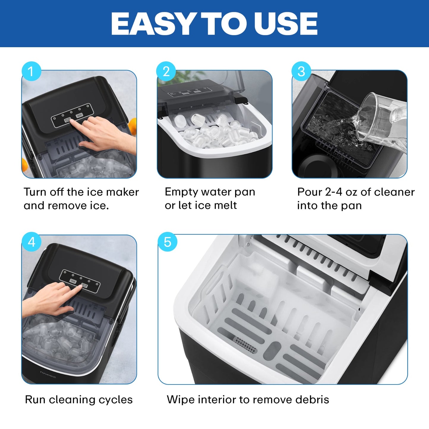 Ice Machine Cleaner (32 Oz.) + Free Brush