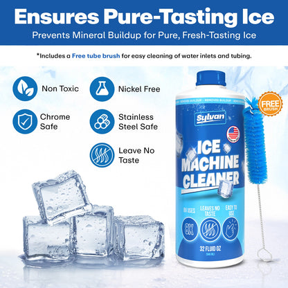 Ice Machine Cleaner (32 Oz.) + Free Brush